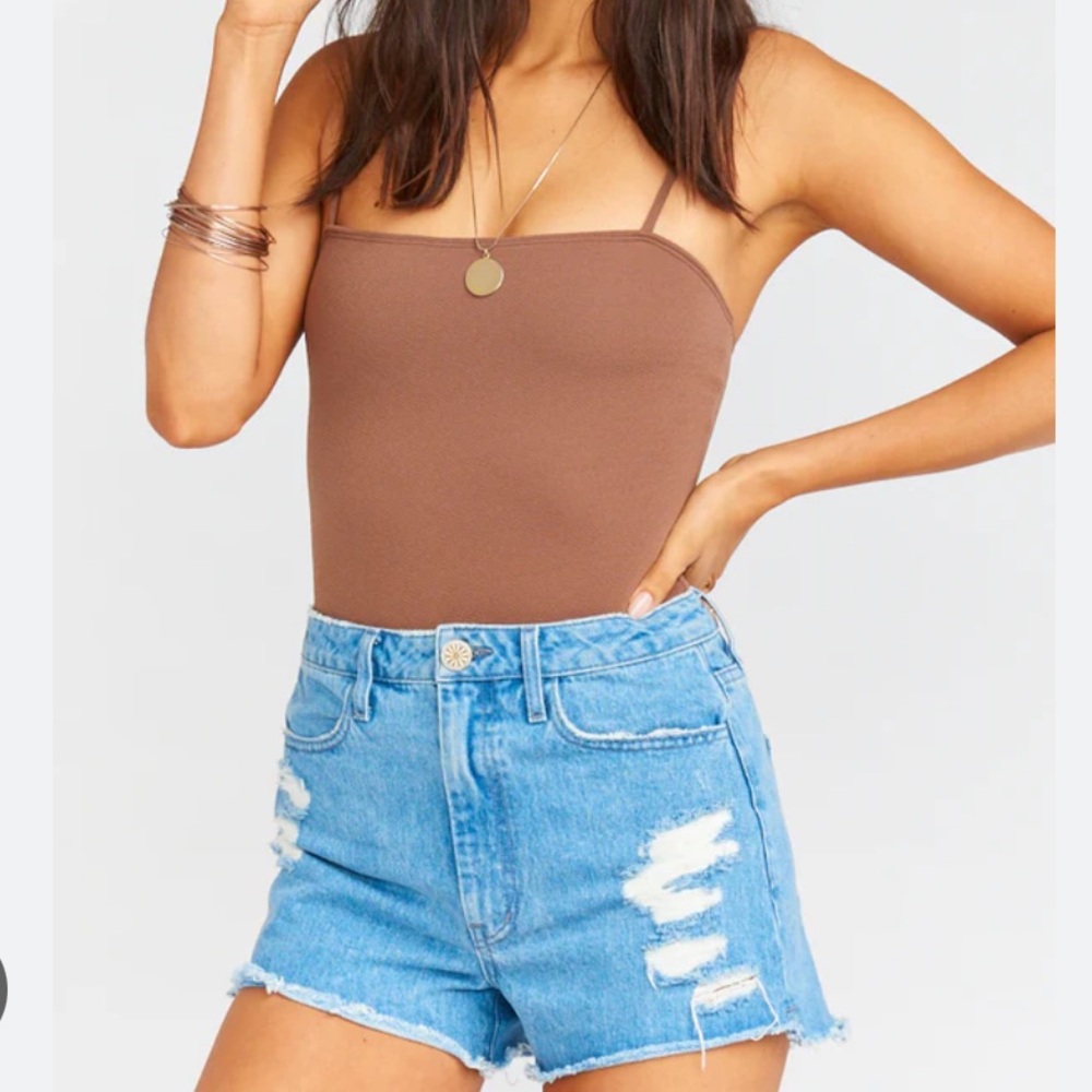 Show Me Your Mumu x REVOLVE Amabella Bodysuit in Brown Size Small